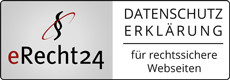 Datenschutzerklärung für rechtssichere Webseiten von eRecht24.